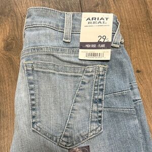 New Ariat Women's High Rise Flare Jeans - Light Blue -29S
